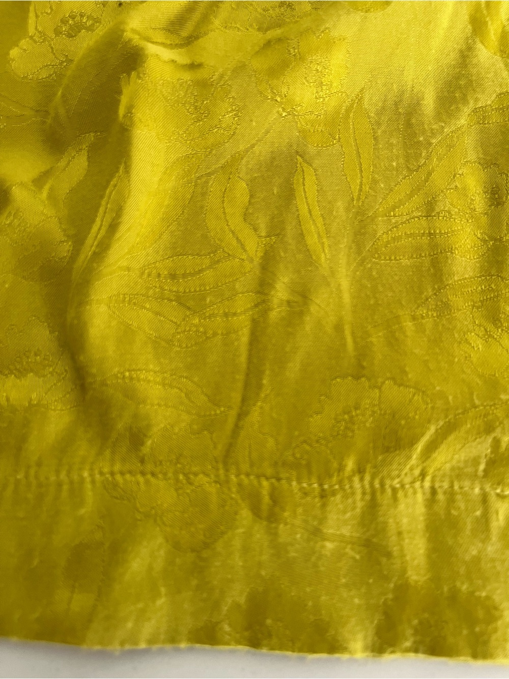 Favorite Daughter Satin Jacquard Wide Leg Friday Wide Leg Pant Lime 12 Persephon - Picture 8 of 17